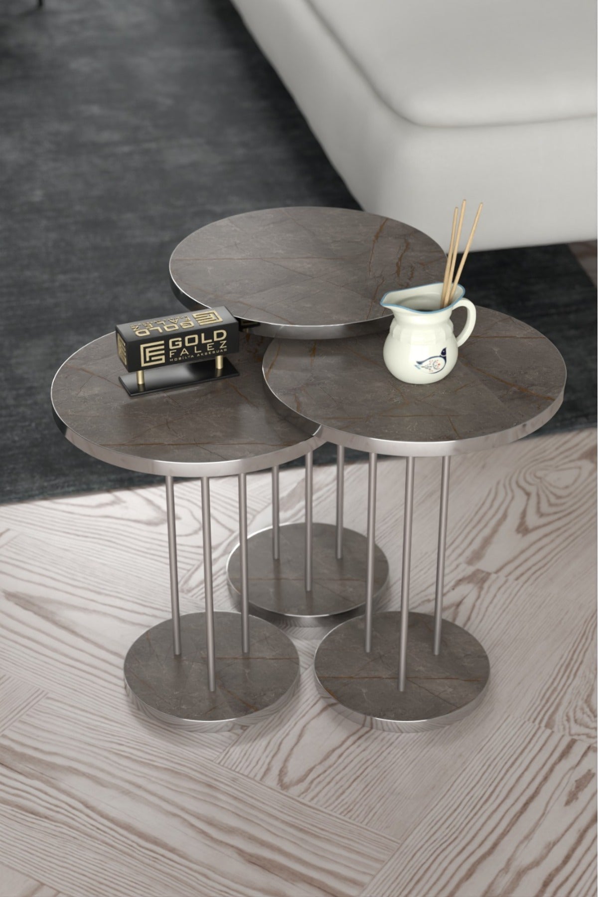 Zigon Sehpa Terra 3 Lü Set