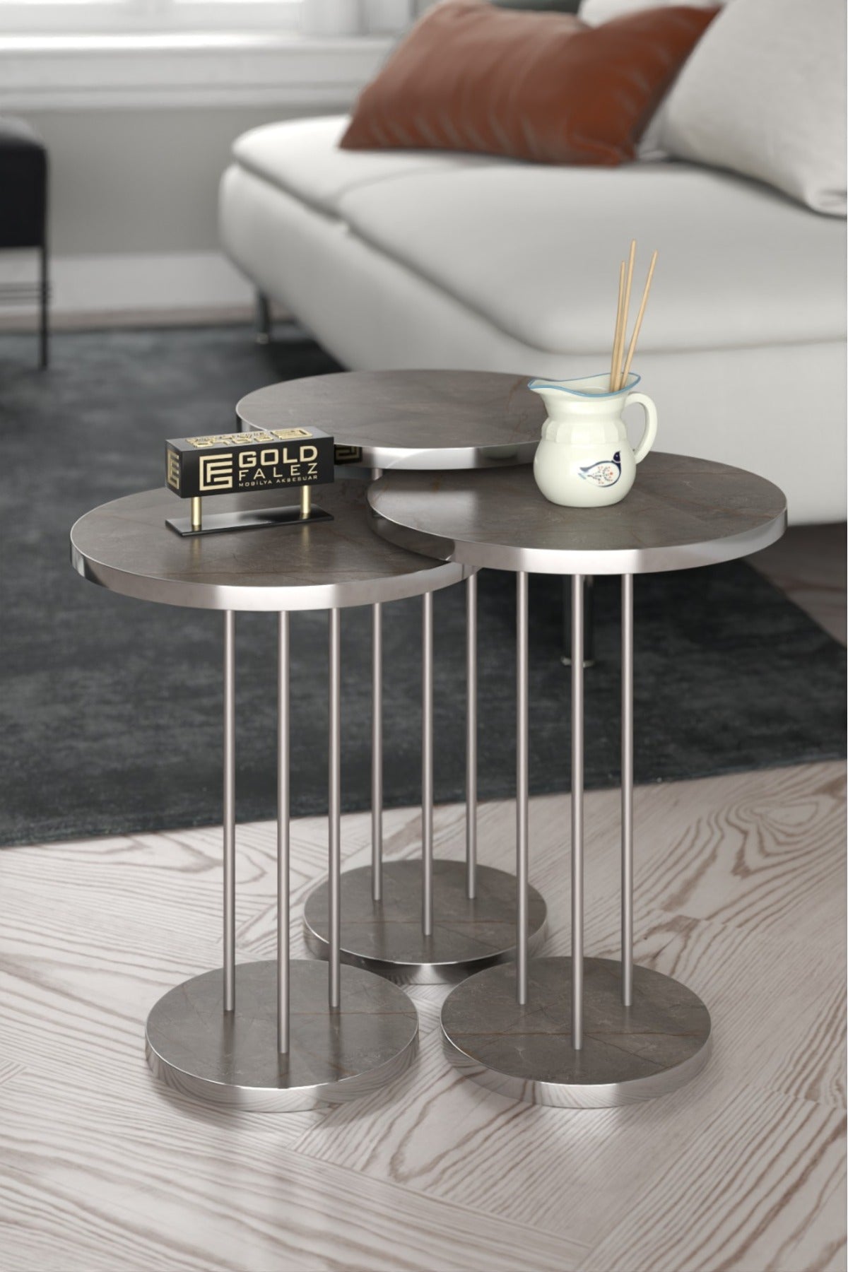 Zigon Sehpa Terra 3 Lü Set