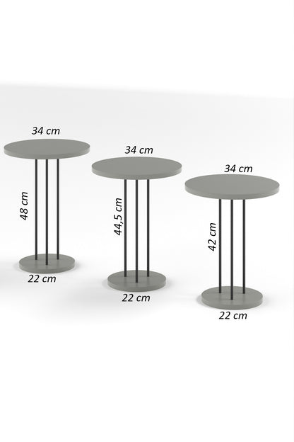 Zigon Sehpa Terra 3 Lü Set