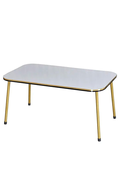 Zigon Sehpa Ve Orta Sehpa Kr Set Çift Gold  Metal